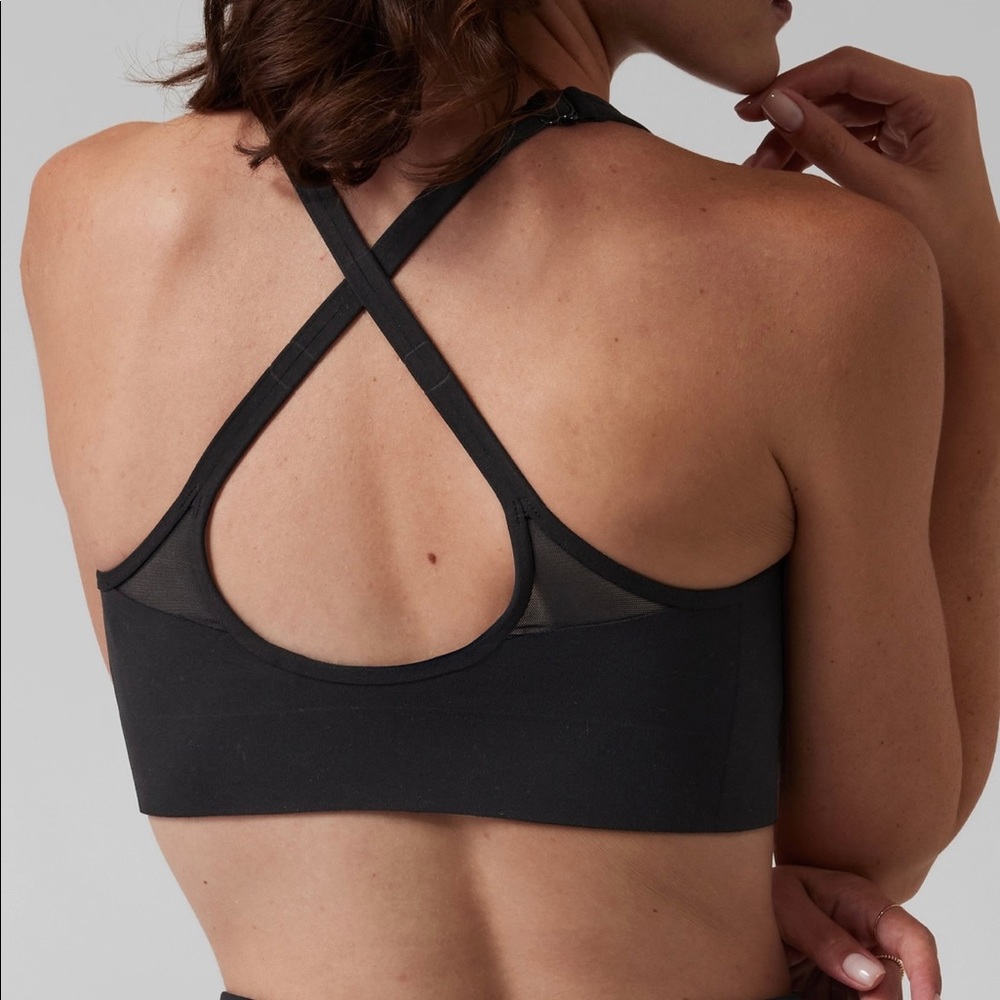 ATHLETA EMPOWER II DAILY SPORTS BRA A-C IN BLACK NWT - Picture 2 of 7